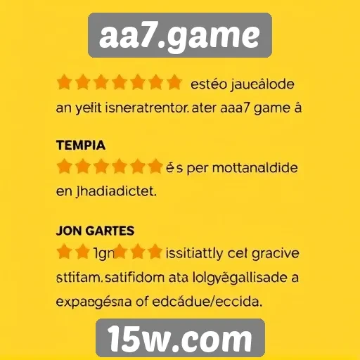 Feedback dos usuários sobre aa7.game é positivo